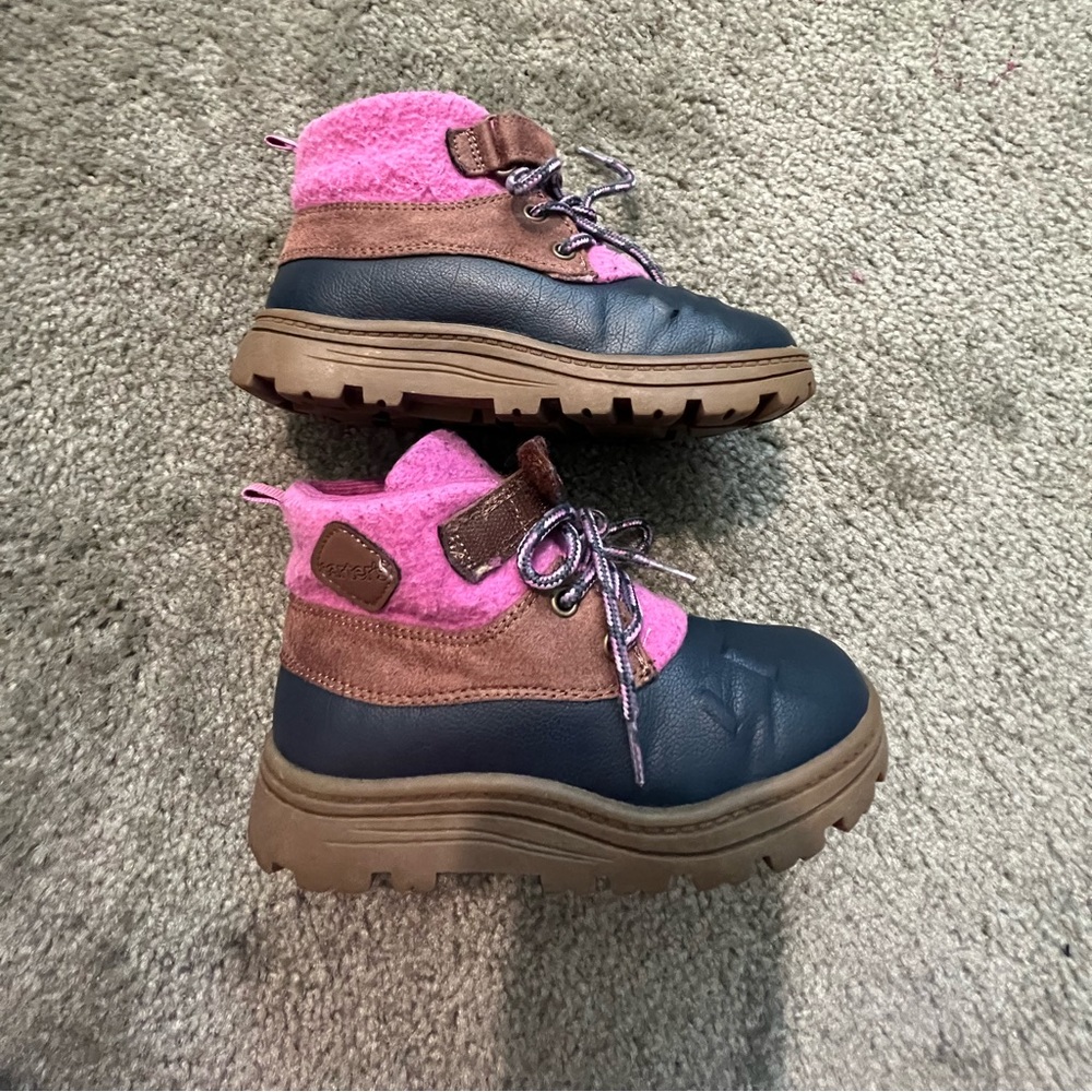 Kids duck boots/ pink/ Carter’s/ size 12M